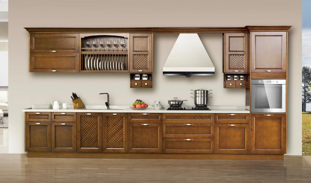 多瑙韻律實(shí)木櫥柜整體廚房