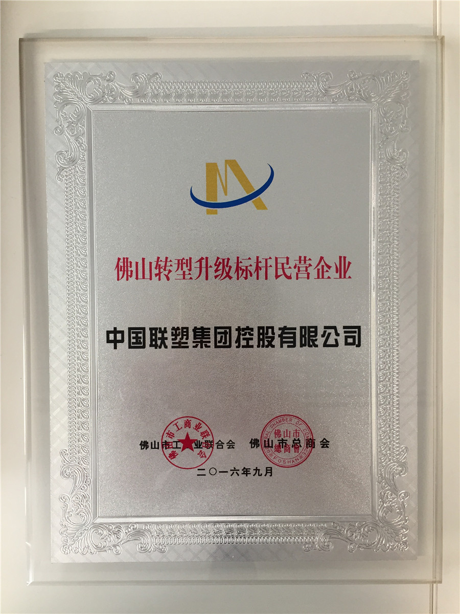 佛山轉(zhuǎn)型升級(jí)標(biāo)桿民營(yíng)企業(yè)（中國(guó)聯(lián)塑）